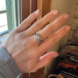 David Yurman Petite Albion Pave Diamond Ring